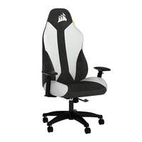 Corsair TC70 Remix Gaming Chair - White (Relaxed Fit, Leatherette & Soft Cloth Fabric Exterior, Built-in Foam Lumbar Support, Highly Adjustable Armrests, 105° Reclining Seat) - CF-9010040-WW