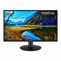 ViewSonic Mainstream Led Monitor Va2418-Sh 24 Inch (60.45 Cm) Full Hd 1920 x 1080 Pixels, 250 Nits, Superclear IPS Panel, 75 Hz, Win10 Cert, Macos Tested, Tco 8.0, Hdmi & Vga, Black