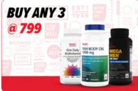GNC Buy any 3 for ₹799