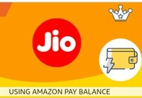 GET UP TO ₹500 BACK, 1% OFFER,
Min jio Recharge of  ₹149 in jio app/website using Amazon wallet 