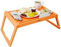 Solimo Reinforced polypropelene Plastic Multipurpose Foldable Tray - Sandalwood