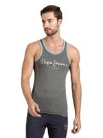Pepe Mens Round Neck Graphic Print Vest