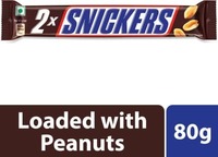 (supermart)SNICKERS Duos Peanut Chocoate Bars  (80 g)