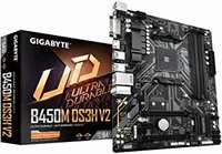 GIGABYTE B450M DS3H V2 (AMD Ryzen AM4/Micro ATX/M.2/HMDI/DVI/USB 3.1/DDR4/Motherboard)