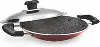 Milton Pro Cook Granito Non Induction Appachetty With Lid, 21 cm, Burgundy Rs. 513 - Amazon