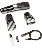 Amazon Basics Rechargeable Beard Trimmer with Multiple Length Settings - 60 Minutes Run Time (Black)