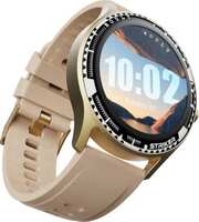 Boult Striker Bluetooth Calling with 1.3" Round Display, Complete Health Tracking Smartwatch  (Cream Strap, Free Size)