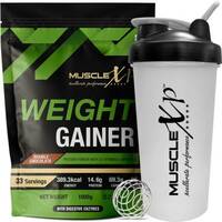 MuscleXP Weight Gainer - With 25 Vitamins and Minerals, Double Chocolate + Shaker Weight Gainers/Mass Gainers on Flipkart
