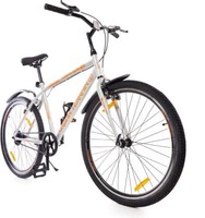 Urban Terrain Denver with Complete Accessories & Mobile Tracking App 27.5 T Hybrid Cycle/City Bike  (Single Speed, Silver, Black)