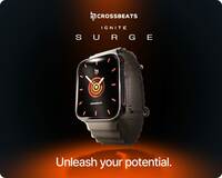 CrossBeats Newly Launched Ignite Surge Rotating Crown 1.83" Bright 1000 Nits Super AMOLED Anti-Glare