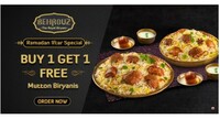 Behrouzbiryani Ramadan Special - Buy 1 Get 1 Free on Mutton Biryanis & More Offers
