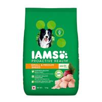 IAMS Adult Dry Dog Food for Small & Medium Breed Dogs (1+ Years), Chicken Flavor, 1.5kg