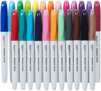 Amazon Basics Permanent Markers, Assorted Colours, Pack of 24 Rs. 299 - Amazon