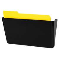 AmazonBasics Expandable Wall Pockets, Letter, Black, 1 Starter Pocket