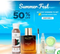 Bella Vita Organics - Summer Fest : Upto 50% Off  +  20 Lucky Winner win Rs1000 Flipkart Voucher