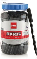 Cello Auris Blue Ball Pen Jar of 60 Units |Ball Pens Blue | Jar of 60 Units | Ball Pens Set for Students | Pens for Office Use | Ball Pens for Writing Pens | Best pen for Exam