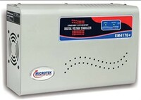Microtek EM4170+ Automatic Voltage Stabilizer for AC up to 1.5 ton (170V-270V), Metallic Grey –Wall Mounted