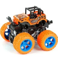 VGRASSP Mini Monster Trucks Friction Powered Cars for Kids, Toddler Toys Inertia Car Toys (Stunt Car Single)