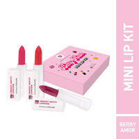 Amazon Sample at Re.1 MyGlamm POPxo Makeup Collection No Drama, Mini Lip Kit Lipstick, 3 in 1 Combo, 7.5gm (Pack of 3)