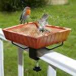 Om Craft Villa  Earthen Pot Terracotta Bird Bath, bird water  feeder 