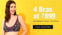 Clovia- Get 4 Bras at Rs.899