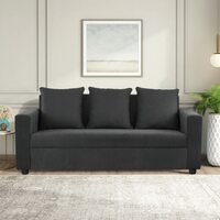 Casacomfort Livino 3 Seater Fabric Sofa Set (Dark Grey)-