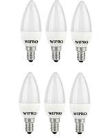 (Pack of 6) wipro Garnet Base E14 3-Watt LED Bulb (Yellow) - Pack of 6