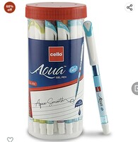Cello Aqua Blue Gel Pen Jar of 25 Units || Gel Pens Blue | Jar of 25 Units | Gel Pens Set for Students | Pens for Office Use | Gel Pens for Writing | Waterproof Gel Pen