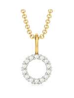 Melorra 18k Gold Happy Hoop Pendant for Women