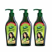 Dabur Amla Hair Oil, 550 ml (Pack of 3) | Stronger, Longer and Thicker Hair