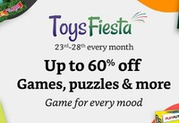 Toy Fiesta - Up To 80% Off Games Puzzles & More + Flat ₹50 Back Min Order: ₹500