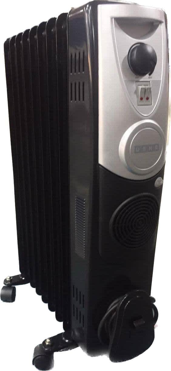 Usha OFR - 4209 9Fin 2400 Watts PTC Room Heater with Fan (Black) | DesiDime