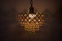 Mahganya 3280 Decoration New Fancy Modern Ceiling Lamp With All Fixtures And Fitting ( Multicolour) (Small)(Ac, Metal)