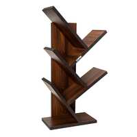 Wrolavi® Wooden Book Rack, Space Saver Engineered Wood Book Shelf