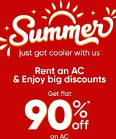 Get 90% OFF on AC Rentals on Rentomojo