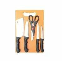Chopping Board Combo, 1 Chopping Board + 4 Knief+ 1 Scissor