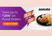 Get Flat Rs. 100 Instant Discount + additional Rs. 100 Cashback on food orders of min 600rs at Zomato using AU Debit Card.