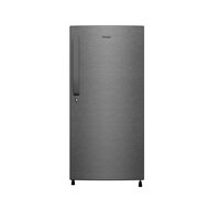 Haier 190L 4 Star Direct Cool Single Door Refrigerator (HED-204DS-P, Dazzle Steel)
