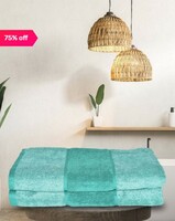 Bianca paradiso Green 100% Cotton 500 GSM Bath Towel - Set of 2