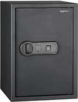 Amazon Basics Steel Security Safe with Programmable Biometric Fingerprint Lock  - 1.8 Cubic Feet