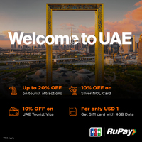 Rupay JCB Card - UAE - FREE Zomato Pro, Free Sim Card, FREE JCB Dubai Touristor & more