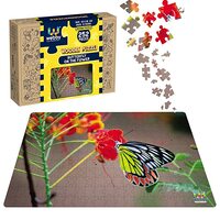 Webby Butterfly on The Flower Wooden Jigsaw Puzzle, 252 Pieces