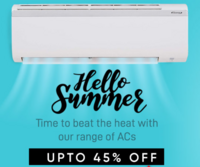 Vijay Sales Hello Summer  Upto 45% OFF on ACs