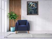 HomeTown Brawny Solid Wood Single Seater Sofa in Maroon Colour