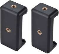 EYUVAA LABEL Universal Monopod Holder Clip for Mobile Camera & Tripod Mount Holder Adjustable Smartphone Clip Clipper Compatible with All Smartphones (Pack of 2)