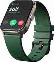 Boult Drift BT Calling 1.69" HD Display, 140+ Watchfaces, 475Nits Brightness, IP68 Smartwatch (Green Strap, Free Size)