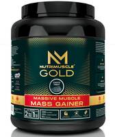 NUTRIMUSCLE MASSIVE GOLD MUSCLE MASS GAINER Powder- 12 LBS - Pack of 5.44 KGS - CHOCO TREAT