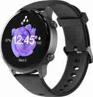Ambrane Wise-roam 1.28" Full HD display,bluetooth calling and complete health tracking Smartwatch (Black Strap, Regular)