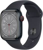 Lowest - APPLE Watch Series 8 GPS + Cellular with ECG app Temperature sensor Crash Detection  (Midnight Strap, Regular)