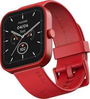 Noise ColorFit Caliber Smart Watch with 15-day battery, 1.69" display, 60 Sports Modes Smartwatch  (Red Strap, Regular)